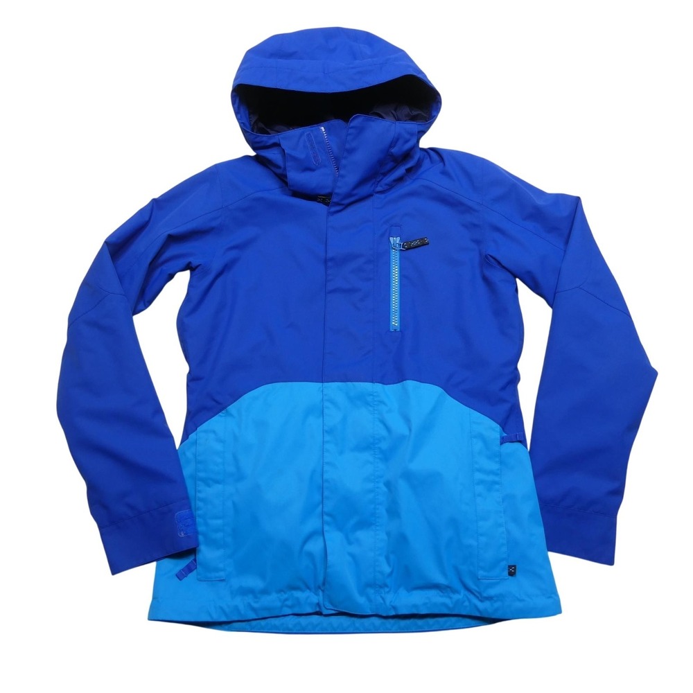 Burton Jacket Womens Medium Blue‎ Hooded Insulated Ski Snowboard WB Horizon JKT